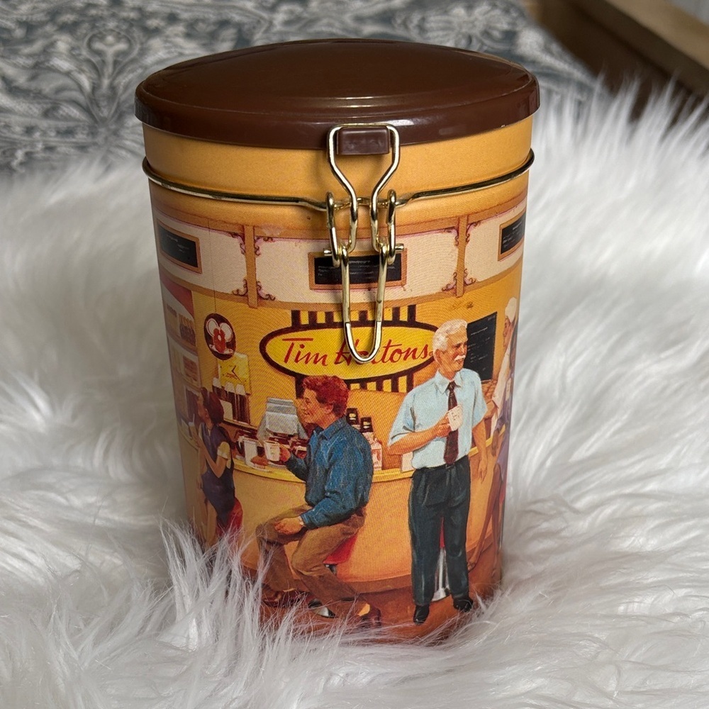 TIM HORTONS LE #001 First Edition GATHERING PLACE Coffee Tin / Canister